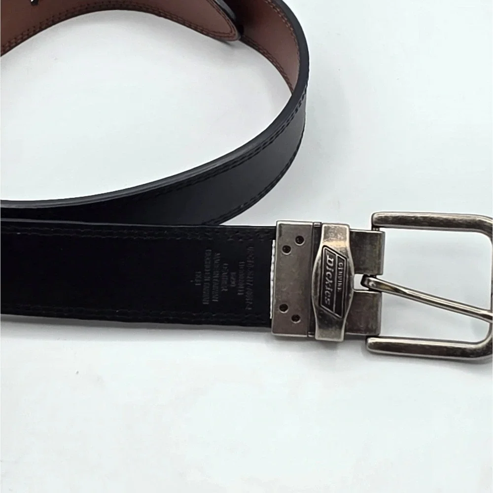 Dickies Reversible Belt Mens 36 Black Brown Workwear Utility Skater Y2K 90s 2000